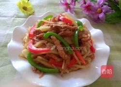 肉丝炒饼的做法图解11