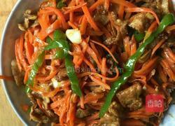 红萝卜炒肉丝的做法图解6