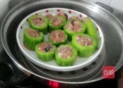 苦瓜蒸肉的做法图解7