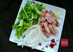 青椒炒腊肠的做法图解4