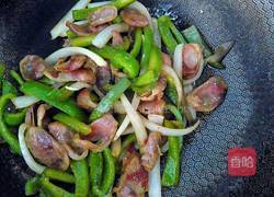 青椒炒腊肠的做法图解11