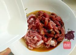 蒜毫炒肉的做法图解2