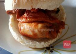 奥尔良鸡腿堡的做法图解3