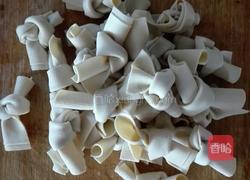 彩椒炒豆腐皮结的做法图解3