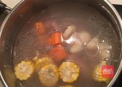 玉米红萝卜马蹄龙骨汤的做法图解3