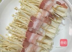 香煎培根金针菇卷的做法图解4