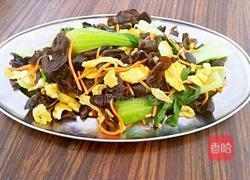 木耳鸡蛋炒油菜的做法图解8
