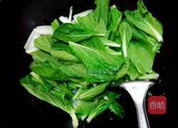 炒小白菜的做法图解5