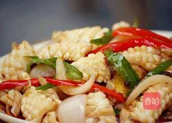 香辣洋葱炒鱿鱼的做法图解13