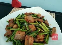蒜苗炒五花肉的做法图解7