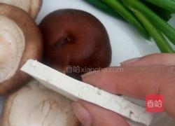 香菇油菜烧豆腐的做法图解4