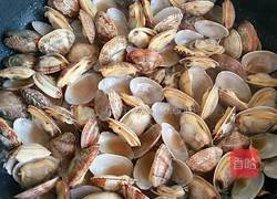 葱爆花蛤的做法图解5