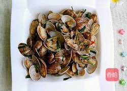 葱爆花蛤的做法图解8