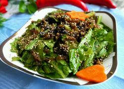 豆豉鲮鱼拌油麦菜