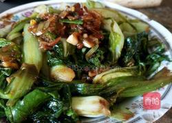 普宁豆酱炒小白菜的做法图解3