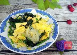 菠菜鸡蛋炒粉丝的做法图解9