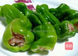 青椒塞肉的做法图解3