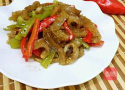 虎皮椒炒肉皮的做法图解6