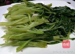 虾酱炒通菜的做法图解7