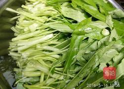 虾酱炒通菜的做法图解3