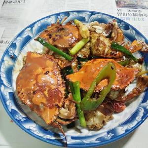 葱姜炒蟹