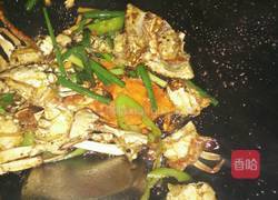 葱姜炒蟹的做法图解5