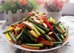 蒜苔炒豆腐干