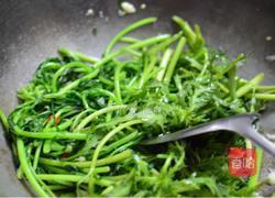 蒜炒茼蒿的做法图解4