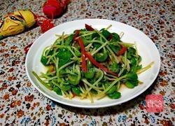 清炒豆苗的做法图解13