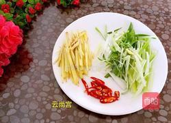 葱姜炒蛏子的做法图解5