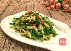 韭菜炒竹笋的做法图解10