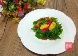 青椒炒鸡蛋黄的做法图解8