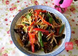 茭白木耳炒肉的做法图解4