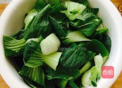 清炒香菇上海青的做法图解2