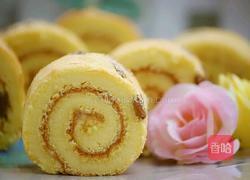 低糖葡萄干蛋糕卷的做法图解29