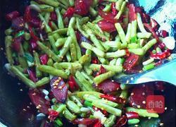 腊肠干煸四季豆的做法图解9