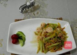 西芹炒虾仁的做法图解7