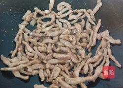 扁豆炒肉丝的做法图解3
