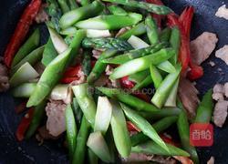芦笋炒肉片的做法图解8