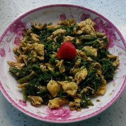 刺老芽炒鸡蛋的做法[图]