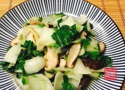 家常香菇青菜的做法图解7