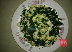 韭菜鸡蛋豆腐的做法图解7