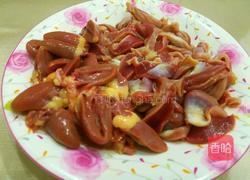 酸豆角炒鸡杂的做法图解2