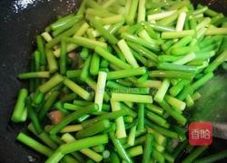 炒蒜苗的做法图解3