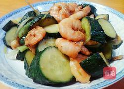 黄瓜炒虾仁的做法图解5