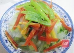 炝拌水煮白菜的做法图解4