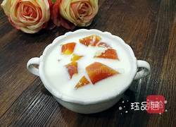 电饭锅木瓜炖牛奶的做法图解7