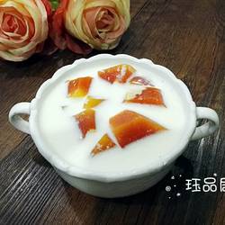 电饭锅木瓜炖牛奶的做法[图]