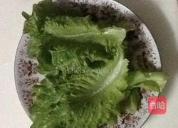 白灼圆生菜的做法图解1