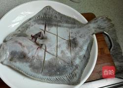 火腿清蒸多宝鱼的做法图解4